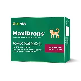 MAXIDROPS® для кошек: описание, применение, купить по цене производителя